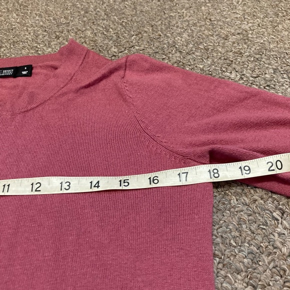 7th Avenue Design Studio Size Small Full Zip Sweater Rose Color - Picture 3 of 6